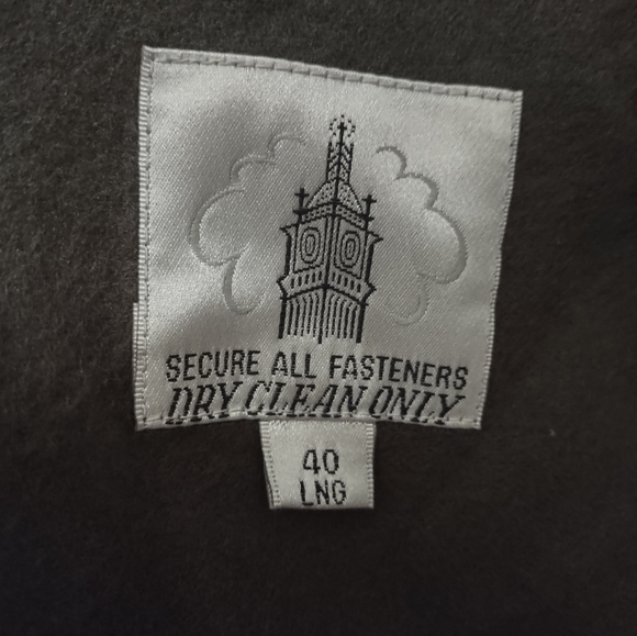 London Fog Towne Mens trench coat tan double breasted like new - Picture 4 of 17